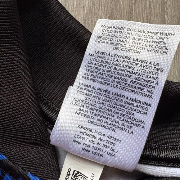 Adidas Girl’s Size 14 L Black Floral Print Track Zip Up Jacket Track Jacket - Picture 9 of 10